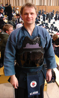 Peter in Kendo-Klamotte